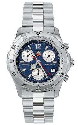 TAG Heuer 2000 Chronograph Stainless Steel / Blue / Bracelet